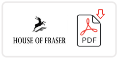 House of Fraser Job Application Form Printable PDF