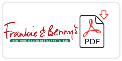 Frankie & Benny’s Job Application Form Printable PDF
