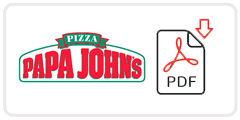 Papa John’s Job Application Form Printable PDF